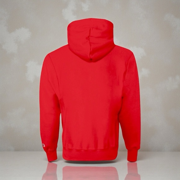 Champion Reverse Weave Men's Red Hoodie - Picture 2 of 2